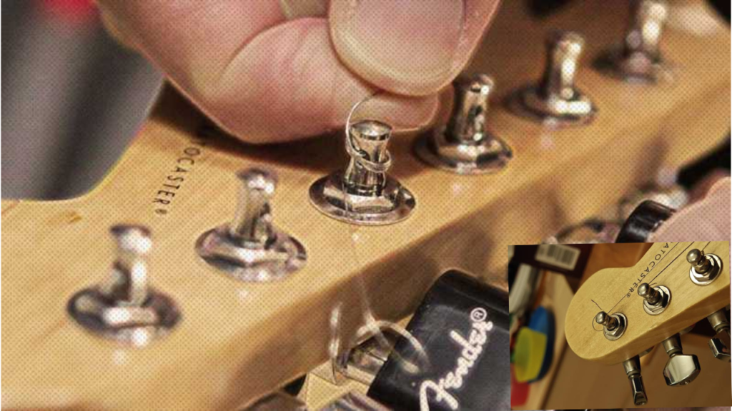 strings on a guitar